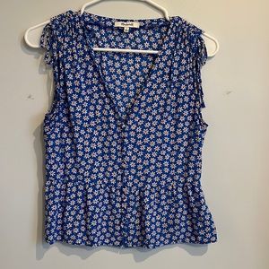 Madewell Floral Peplum Tank